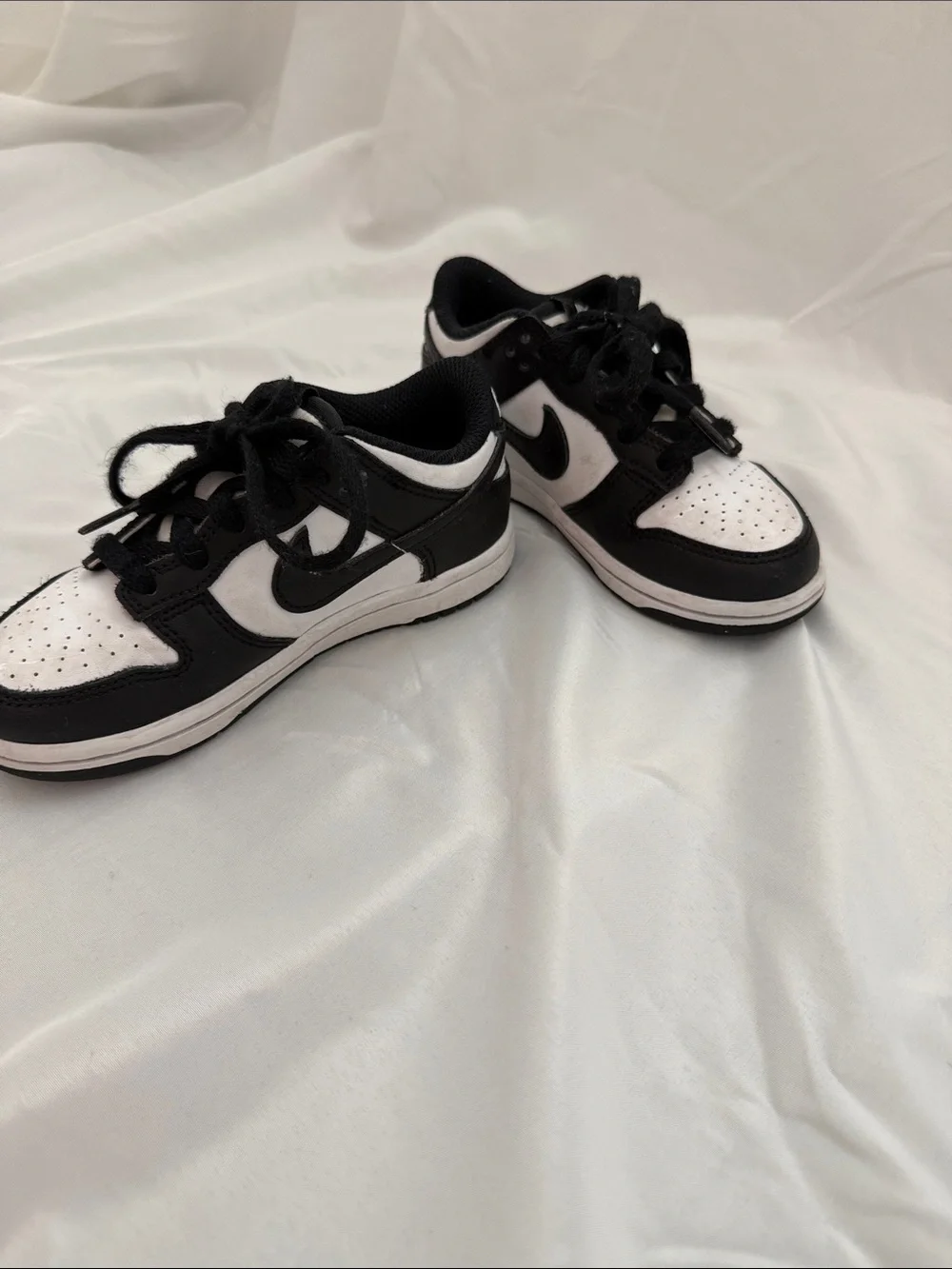 Nike Kids Dunk Black and White Low-Top Sneakers